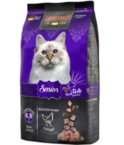 Leonardo Trockenfutter für Katzen Senior, Geflügel