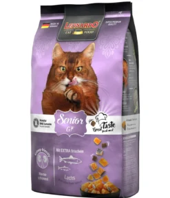 Leonardo Trockenfutter für Katzen Senior Getreidefrei, Lachs
