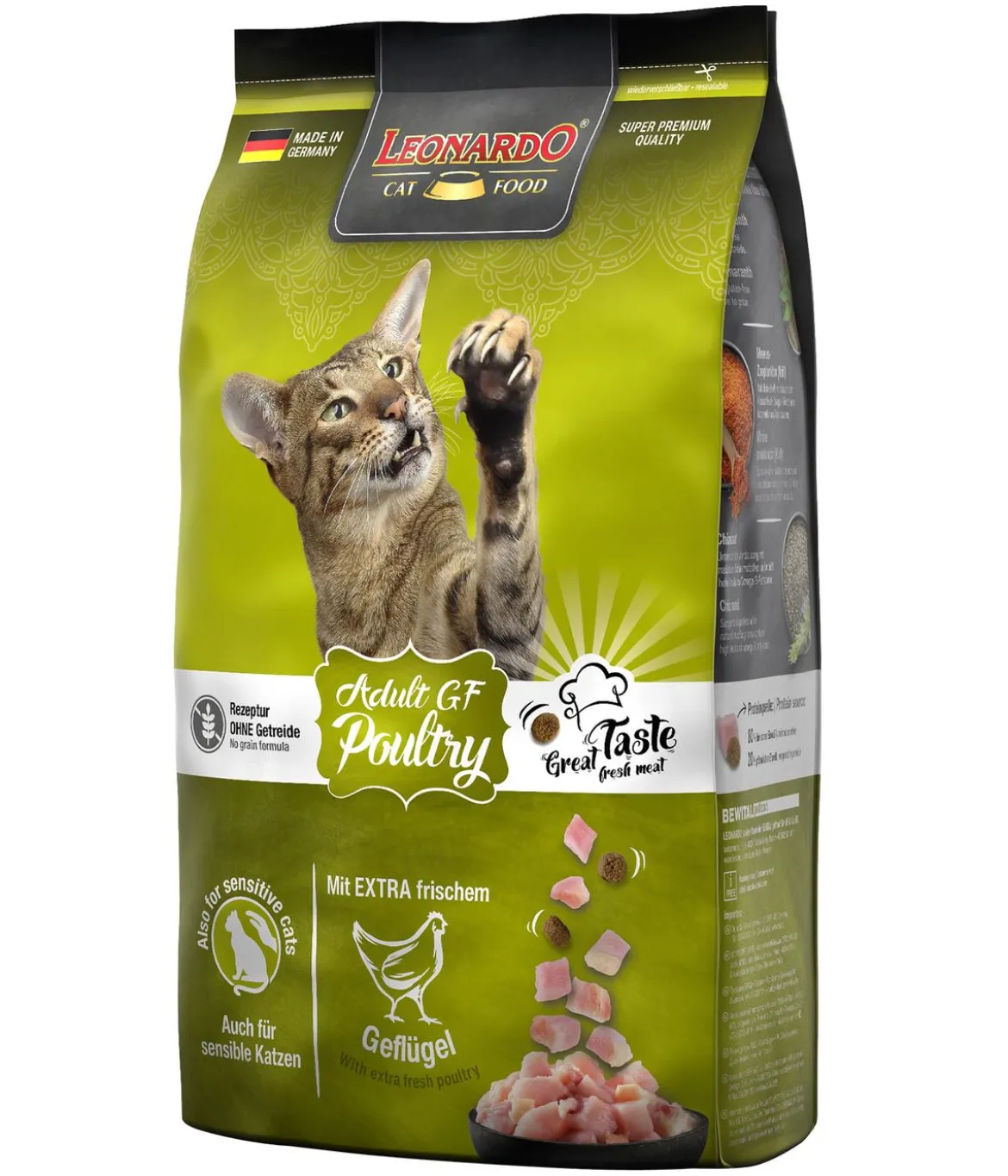 Leonardo Trockenfutter für Katzen Adult Getreidefrei Poultry, Geflügel