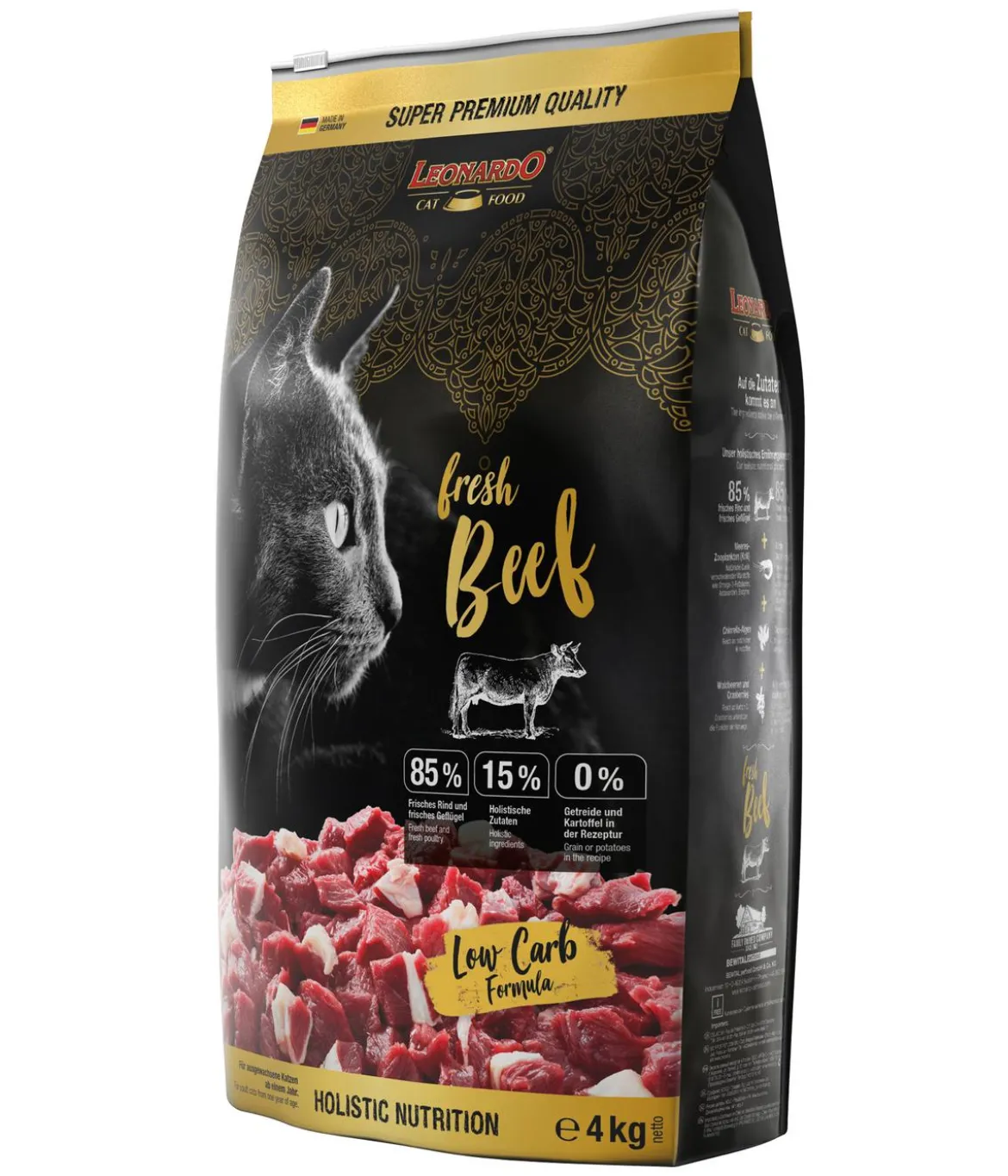 Leonardo Trockenfutter für Katzen Adult fresh Beef, Rind