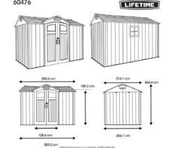 Lifetime Gerätehaus Ohio, ca. B283,5/H265/T214,1 cm