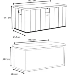 Lifetime Kissenbox Harmony, 570 l
