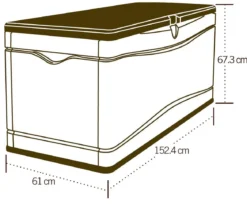 Lifetime Kissenbox, 495 l
