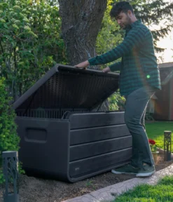 Lifetime Kunststoff-Gartenbox Space L, 515 Liter, ca. B147,1/H64,5/T72 cm