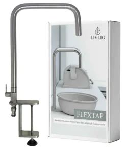 Livlig Garden Outdoor-Wasserhahn FlexTap, silber, ca. B23,5/H44/T5 cm