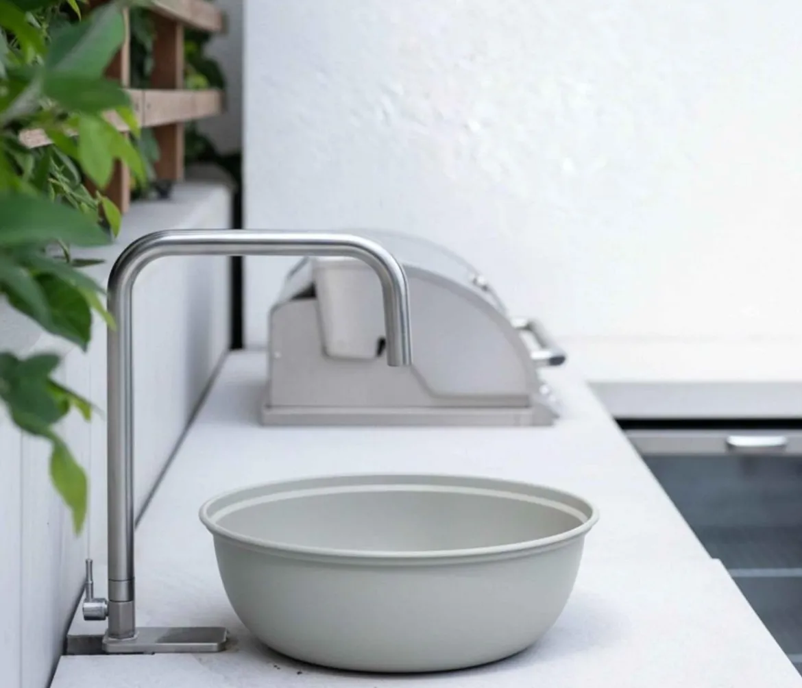 Livlig Garden Outdoor-Wasserhahn FlexTap, silber, ca. B23,5/H44/T5 cm