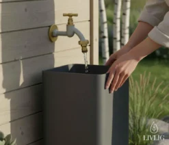 Livlig Garden Wasserhahn Polly, gold, ca. B11,5/H20/T3 cm
