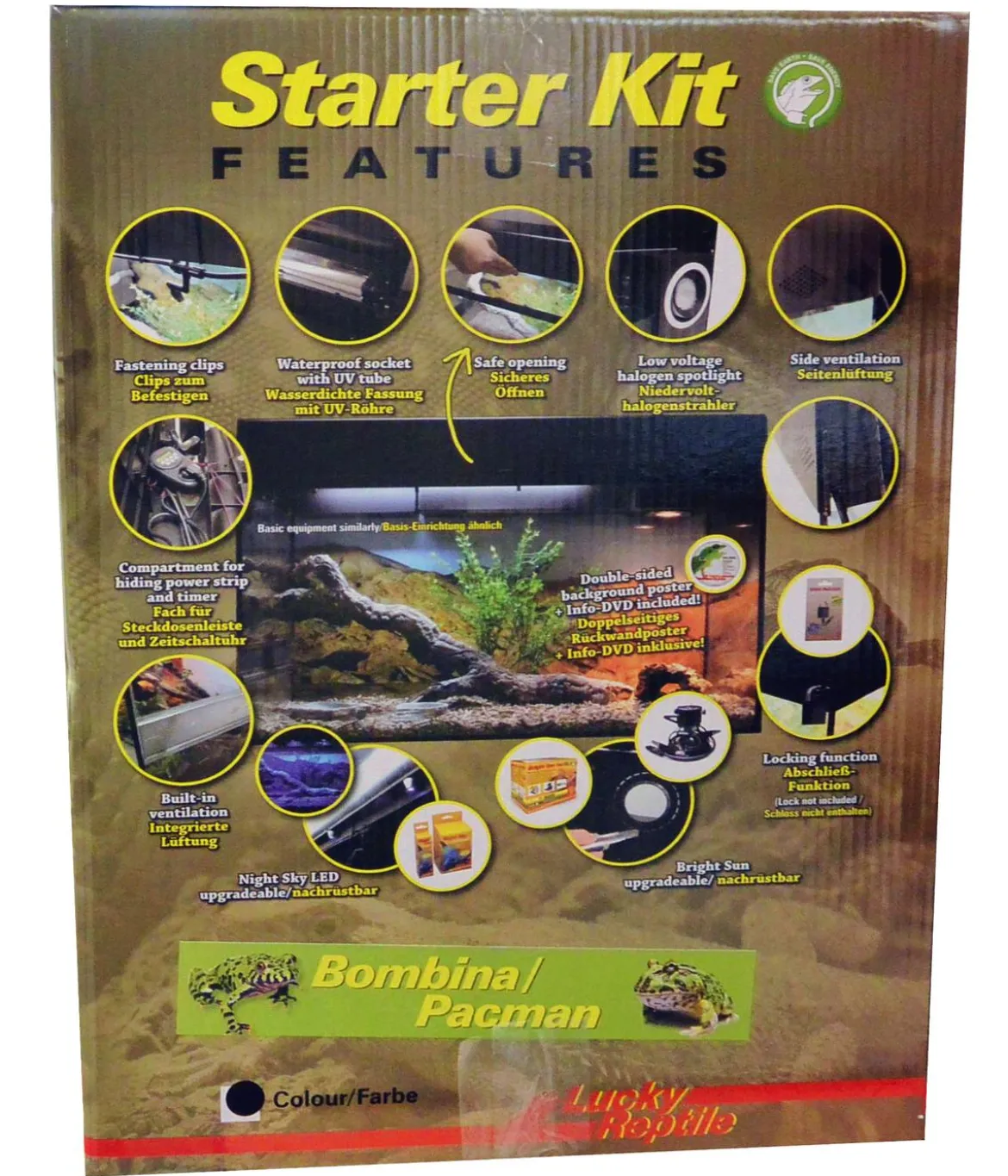Lucky Reptile Starter Kit Komplettset Bombina/Pacman, ca. B80/H52/T40 cm
