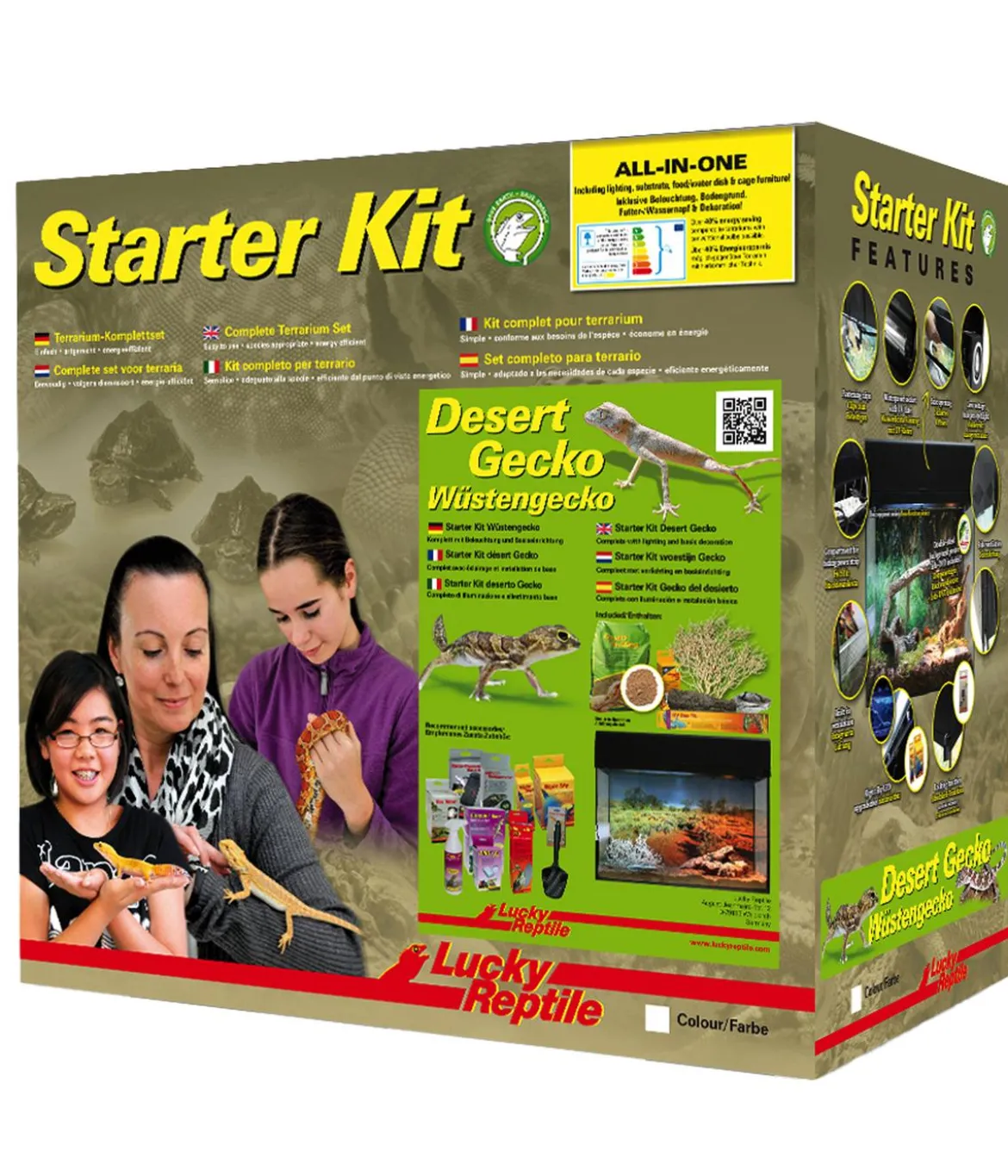 Lucky Reptile Terrarium Starter Kit Wüstengecko, ca. B50/H40/T28 cm