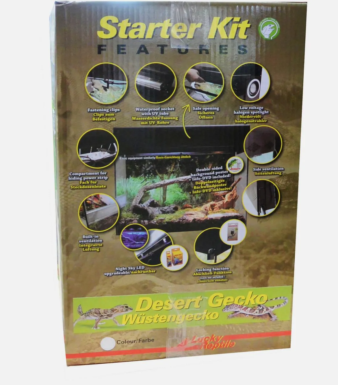 Lucky Reptile Terrarium Starter Kit Wüstengecko, ca. B50/H40/T28 cm