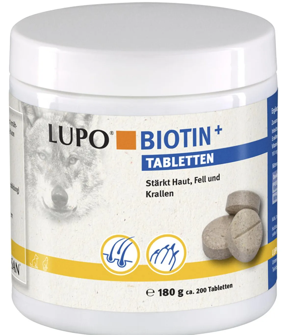 LUPOSAN Ergänzungsfutter für Hunde & Katzen LUPO Biotin+ Tabletten