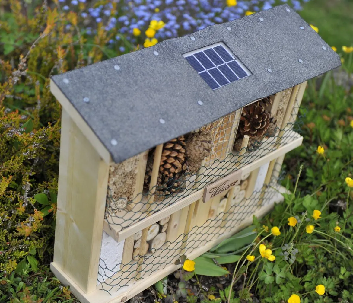 LUXUS-INSEKTENHOTELS Solar-Insektenhotel Landsonne, ca. B47/H34/T12,5 cm