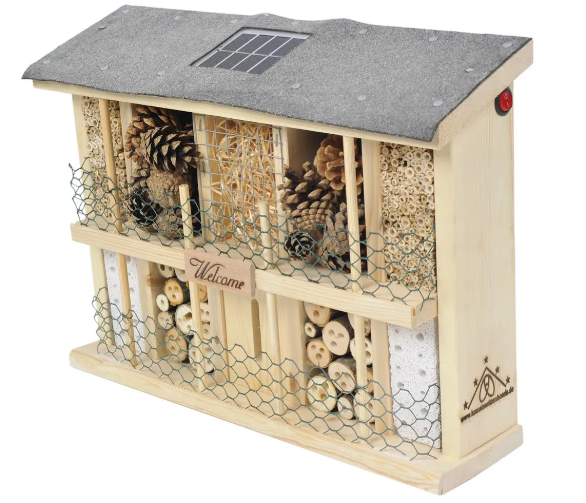 LUXUS-INSEKTENHOTELS Solar-Insektenhotel Landsonne, ca. B47/H34/T12,5 cm
