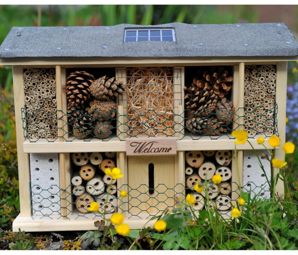 LUXUS-INSEKTENHOTELS Solar-Insektenhotel Landsonne, ca. B47/H34/T12,5 cm