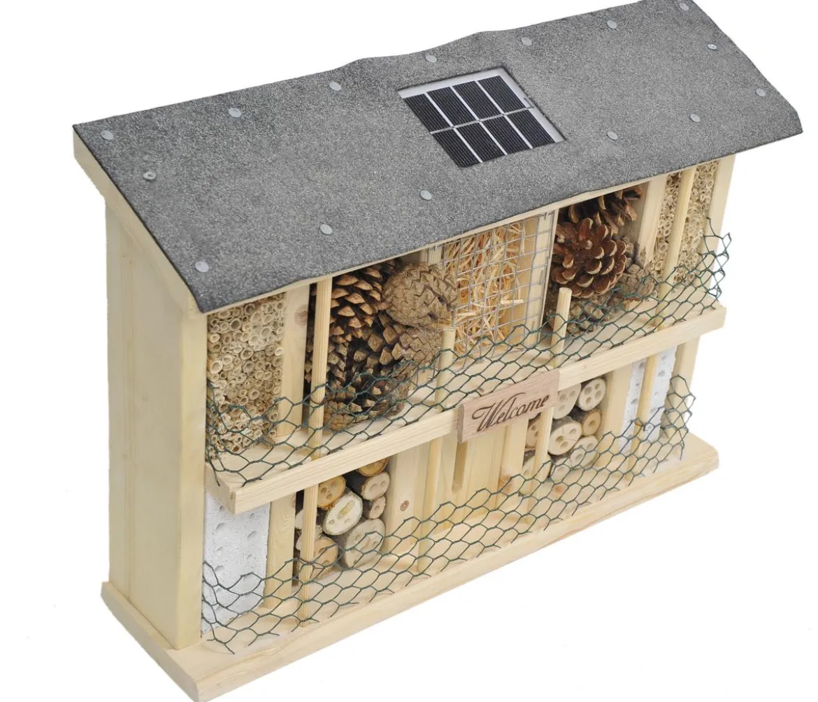 LUXUS-INSEKTENHOTELS Solar-Insektenhotel Landsonne, ca. B47/H34/T12,5 cm