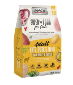 MAC's CAT Trockenfutter für Katzen Adult, Ente, Pute & Huhn