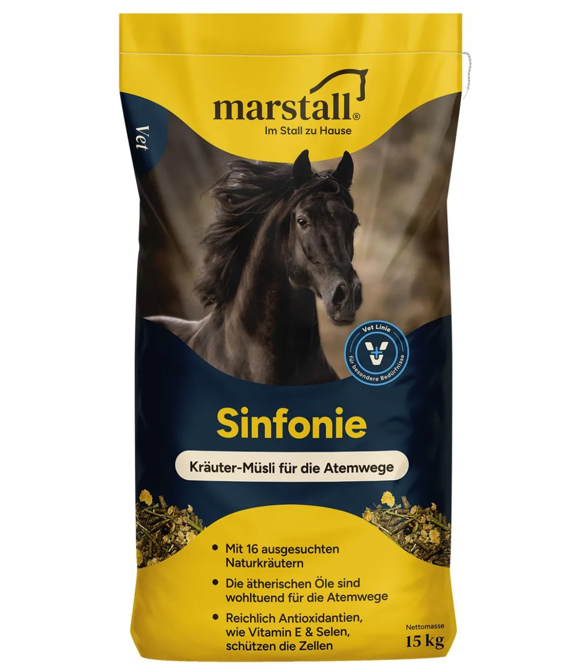 marstall® Pferdefutter Kräuter-Müsli Sinfonie, 15 kg
