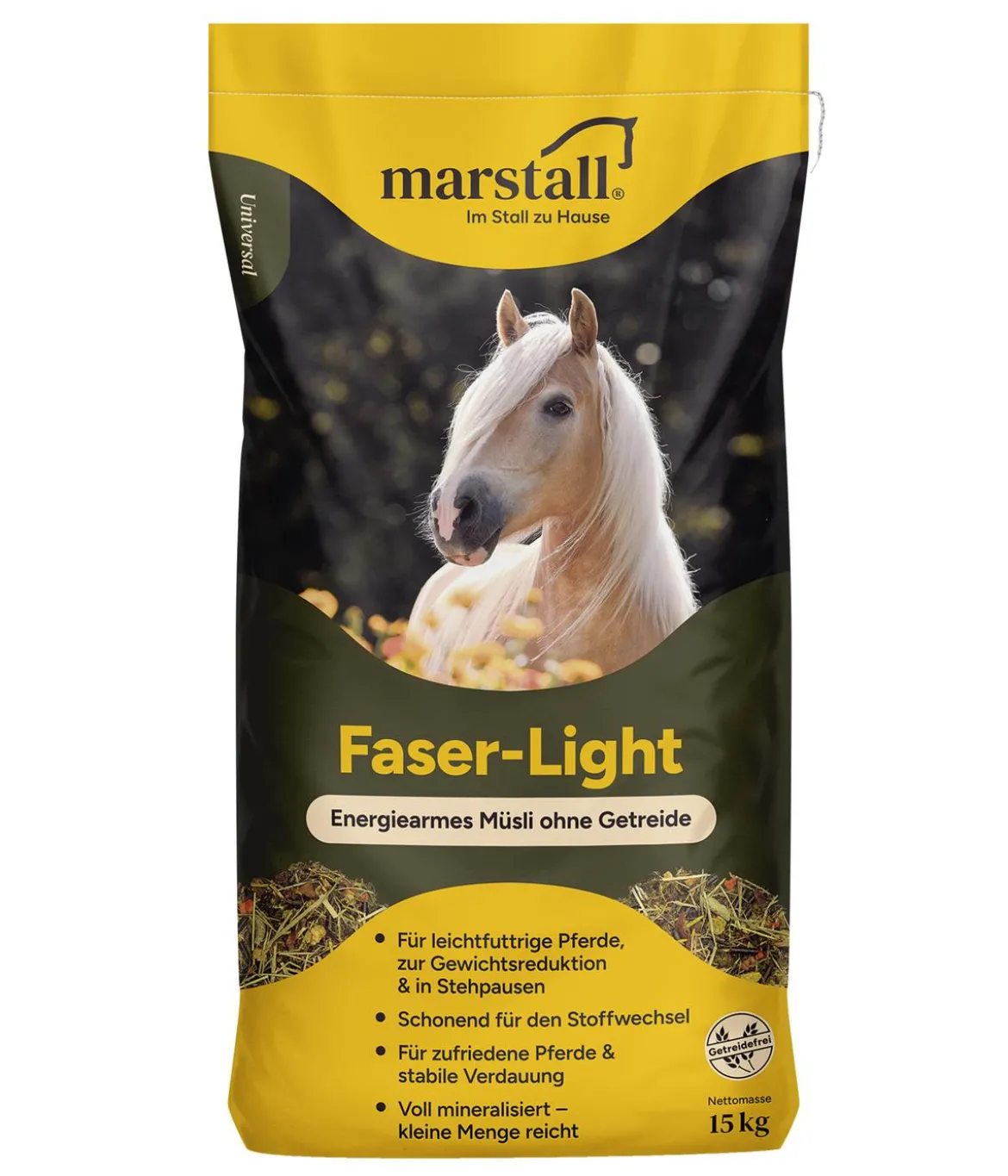 marstall® Pferdefutter Müsli Faser-Light, 15 kg
