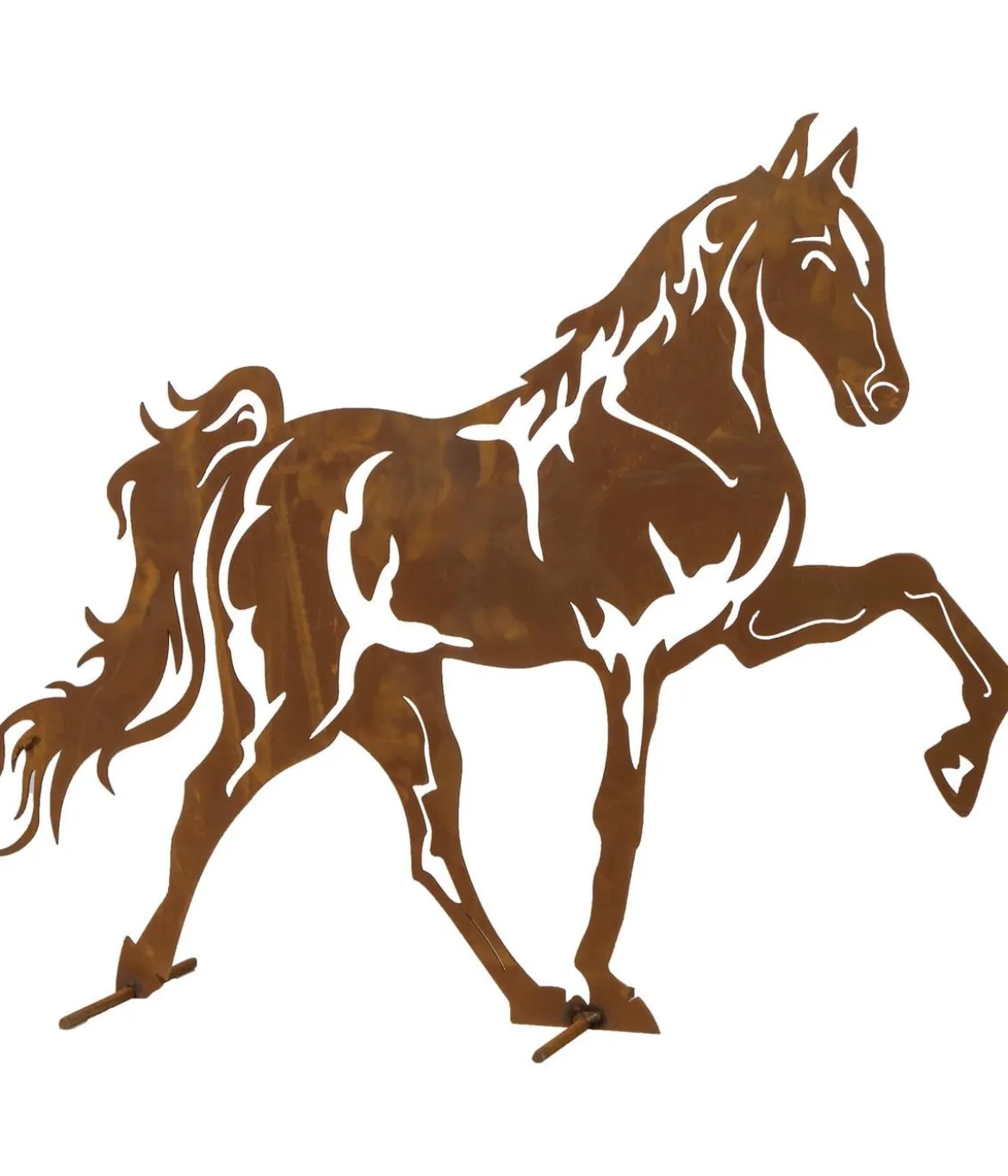 Metall-Mustang, 70 x 60 cm, rost
