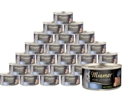 Miamor Nassfutter für Katzen Feine Filets naturelle, 24 x 80 g