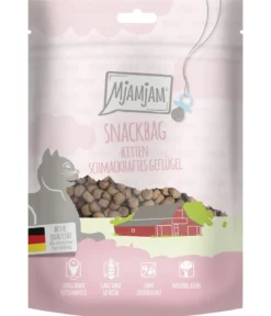MjAMjAM® Katzensnack Snackbag schmackhaftes Geflügel, Kitten, 125 g