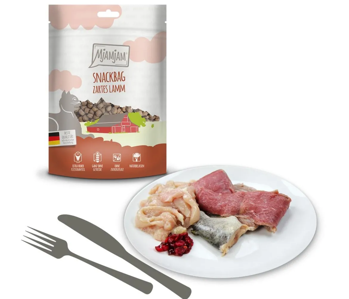 MjAMjAM® Katzensnack Snackbag zartes Lamm, Adult, 125 g