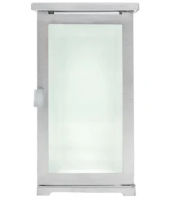 Moll Grablampe, Edelstahl/Facettenglas, ca. B11,5/H20,5/T11,5 cm