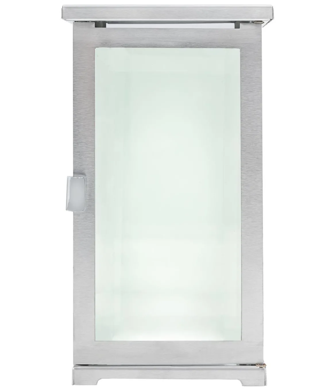 Moll Grablampe, Edelstahl/Facettenglas, ca. B11,5/H20,5/T11,5 cm