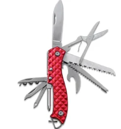 munkees® Edelstahl-Taschenmesser Metall, ca. B9,5/H1,9/T2,6 cm