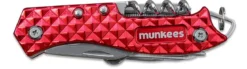 munkees® Edelstahl-Taschenmesser Metall, ca. B9,5/H1,9/T2,6 cm