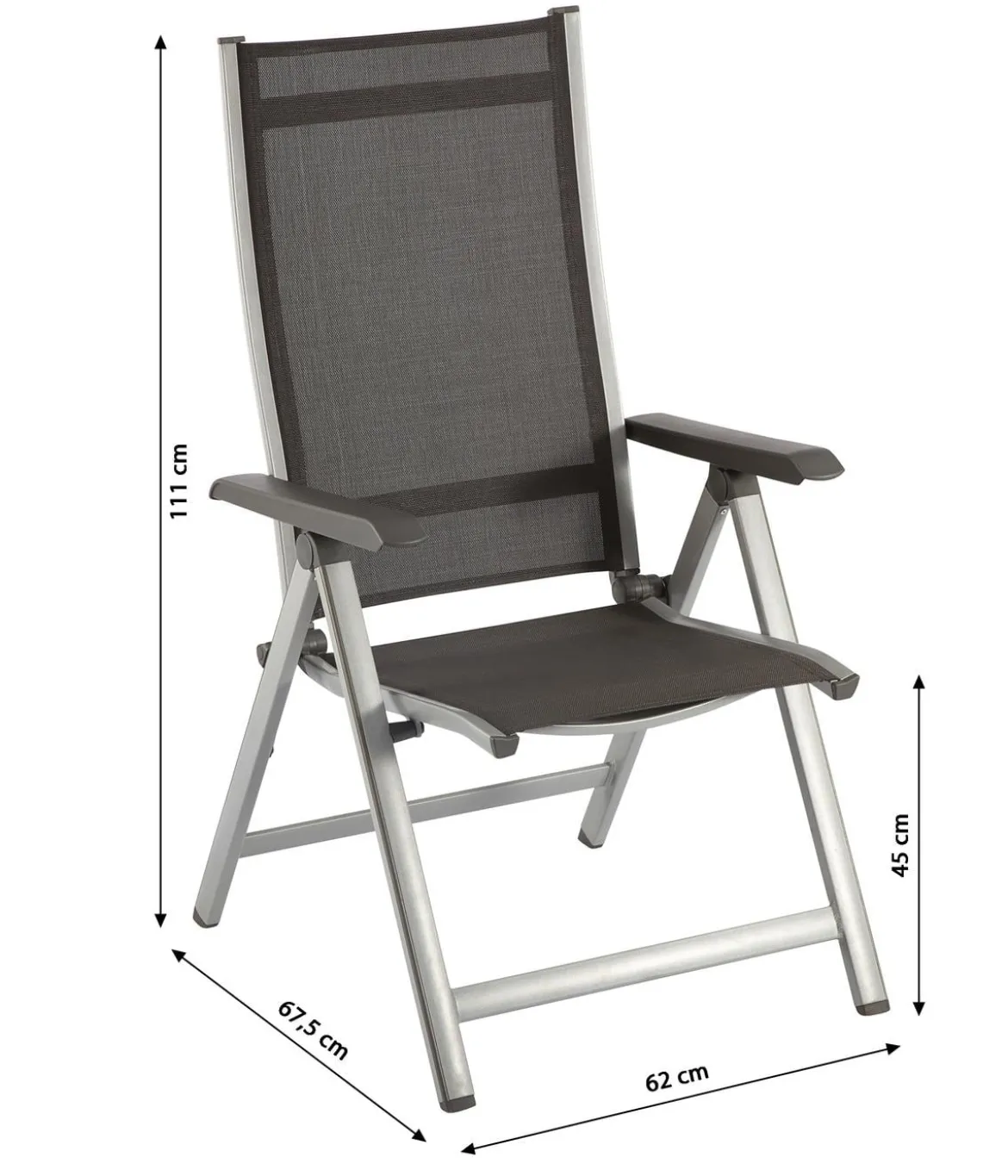 MWH Klappsessel Elements, ca. B62/H111/T67,5 cm