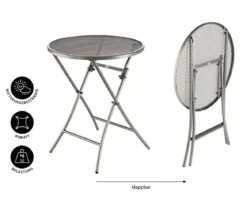 MWH Klapptisch Cafe Latte, ca. Ø60/H72 cm