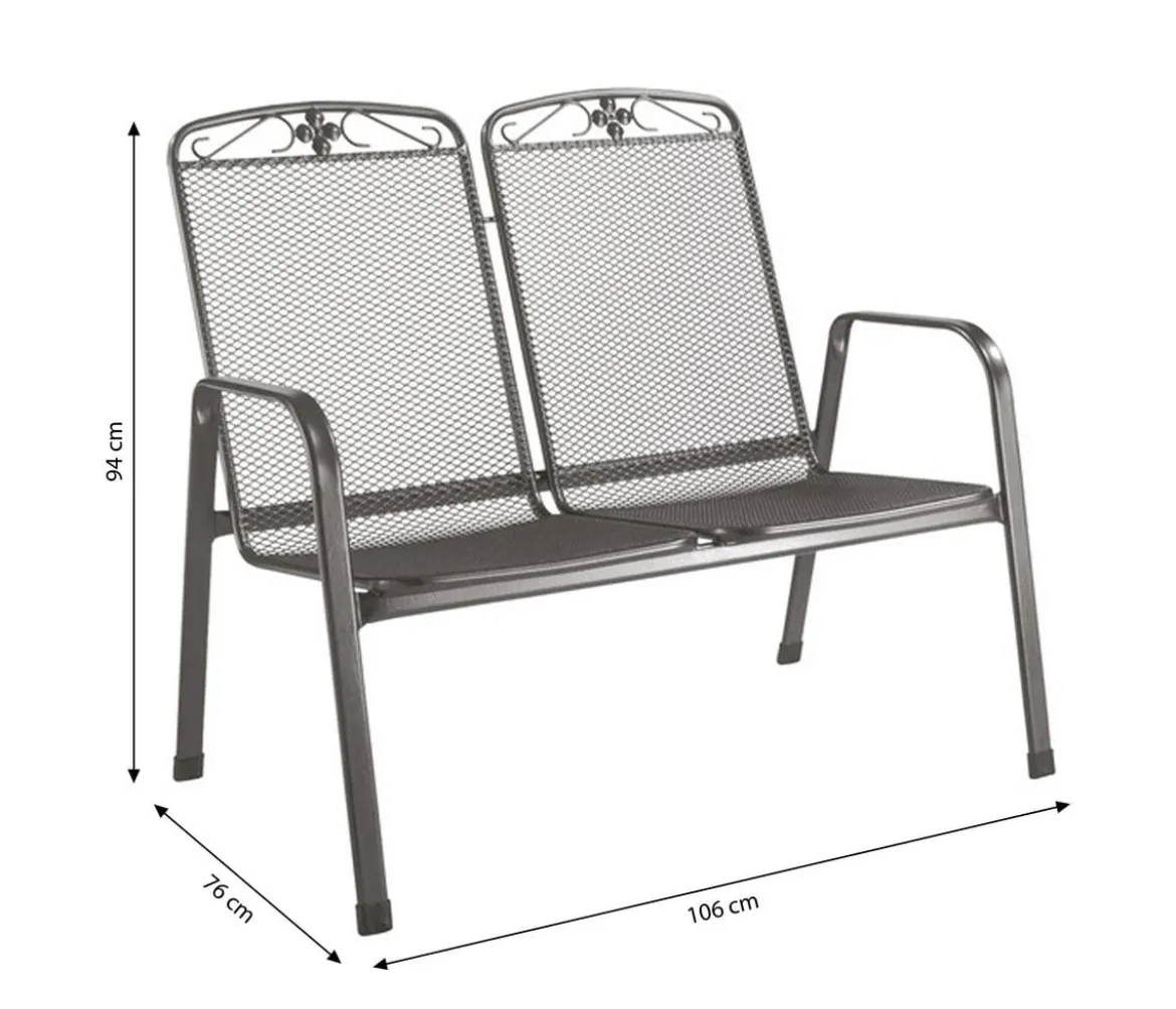 MWH Metall-Bank Savoy, 2-Sitzer