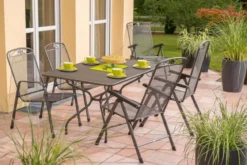 MWH Metall-Gartensessel Savoy, ca. B58/H92/T62 cm