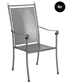 MWH Stapelsessel Excelsior, 4er Set, ca. B59,5/H104,5/T66,5 cm