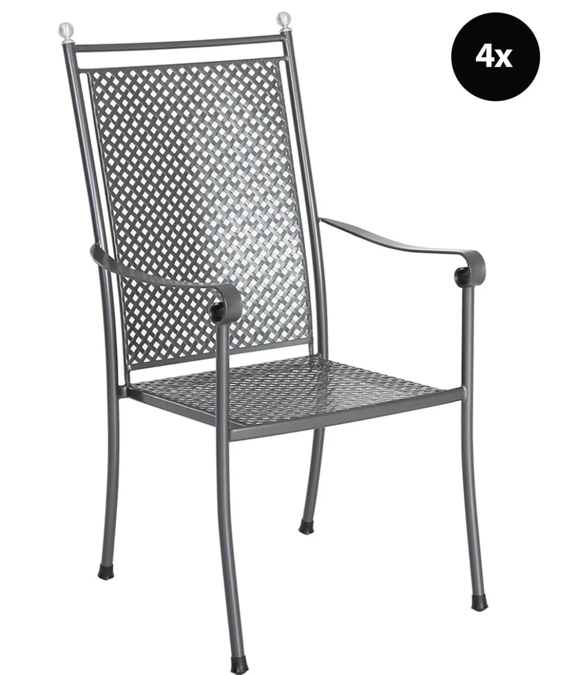 MWH Stapelsessel Excelsior, 4er Set, ca. B59,5/H104,5/T66,5 cm