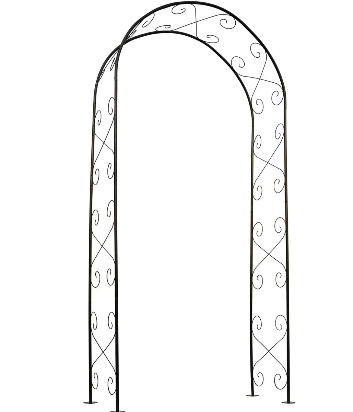 Nature Metall-Rosenbogen, ca. B100/H230/T37 cm