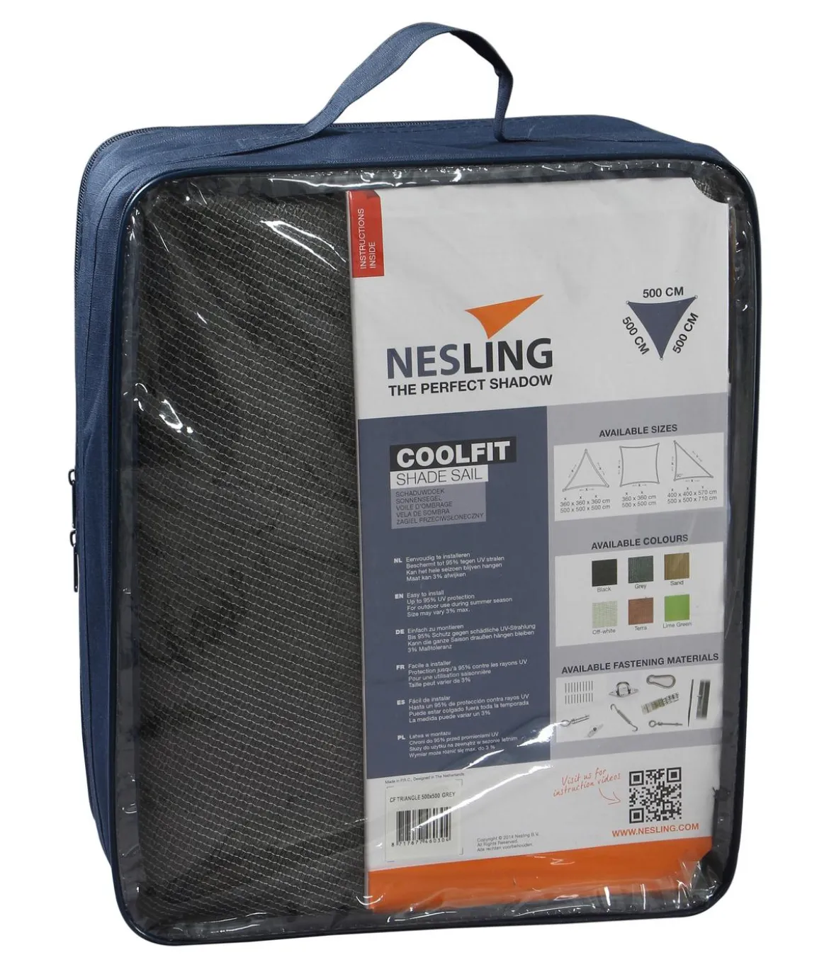 Nesling Sonnensegel Coolfit, dreieckig, ca. B500/T500 cm