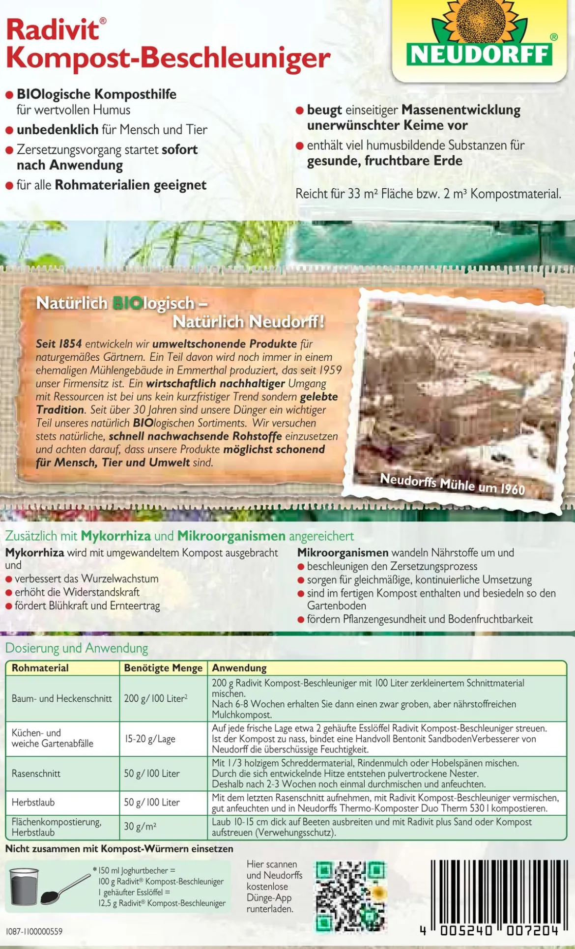 Neudorff Radivit® Kompost-Beschleuniger, 1 kg