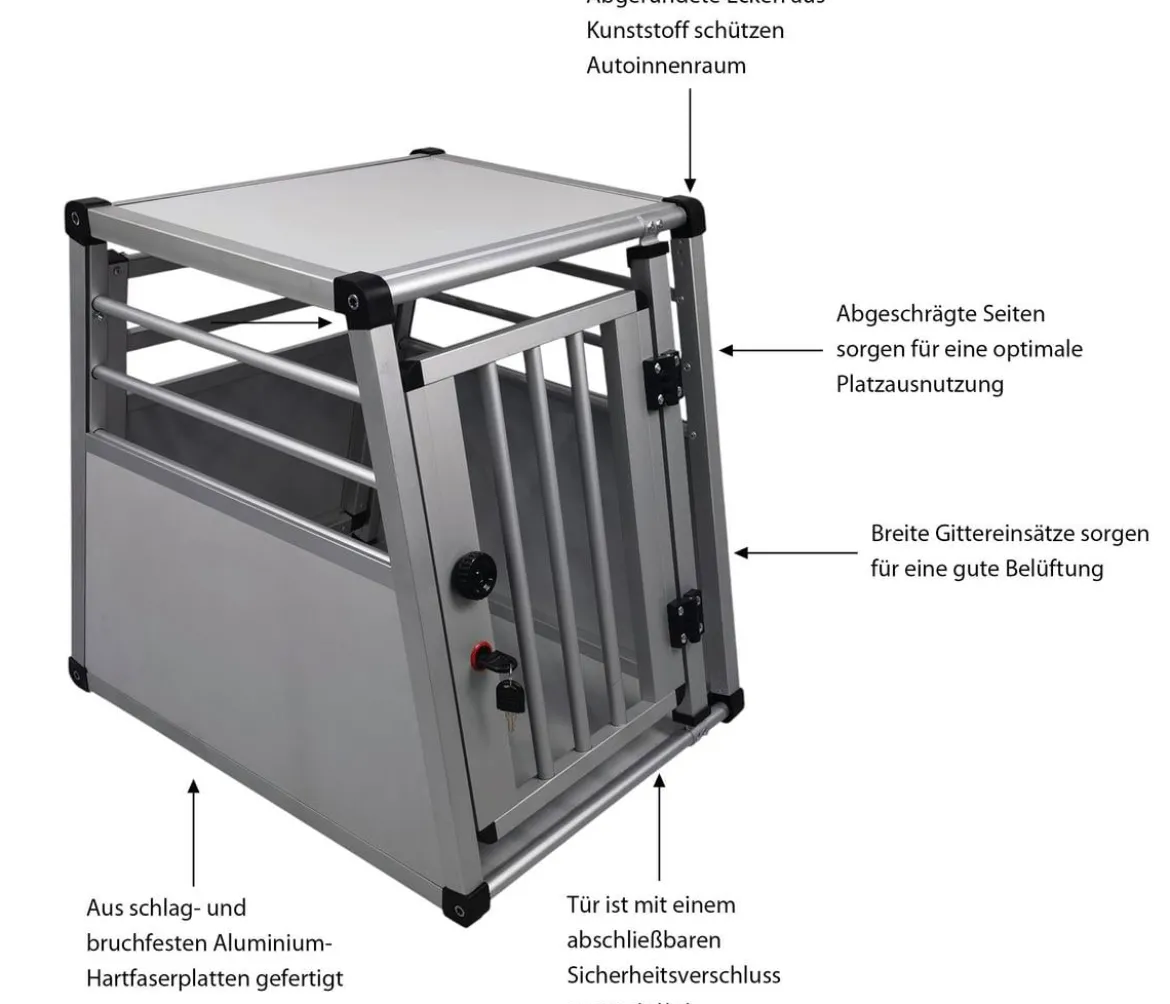 Nobby Aluminium-Autotransportbox New Design, silber