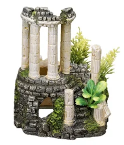 Nobby Aquariumdeko Antike Säulen mit Pflanzen, ca. B11,2/H14/T10 cm