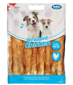 Nobby Classic Hundesnack Wrapped Chicken, 250 g