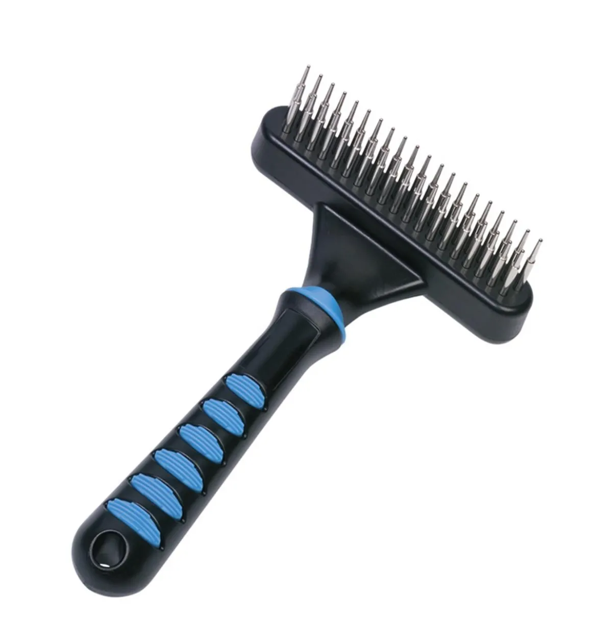 Nobby Entwirrungsstriegel Comfort Line, schwarz/blau, ca. B22/H6/T11 cm