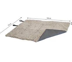Nobby Hundedecke RollUp, rechteckig, grau, ca. B100/T70 cm