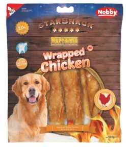 Nobby Hundesnack StarSnack Barbecue Wrapped Chicken, M, 500 g