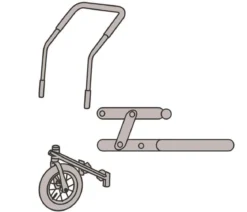 Nobby Jogger-Umbausatz für Fahrradanhänger L
