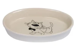 Nobby Keramikschale, creme/beige, ca. B17/H2/T11 cm, 120 ml