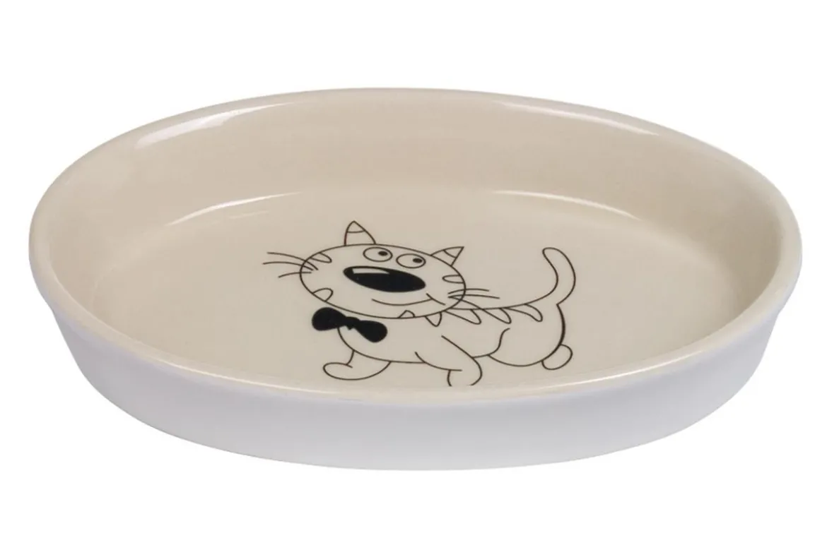Nobby Keramikschale, creme/beige, ca. B17/H2/T11 cm, 120 ml