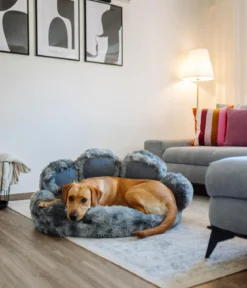 Nobby Komfortbett Paw, rund, braun