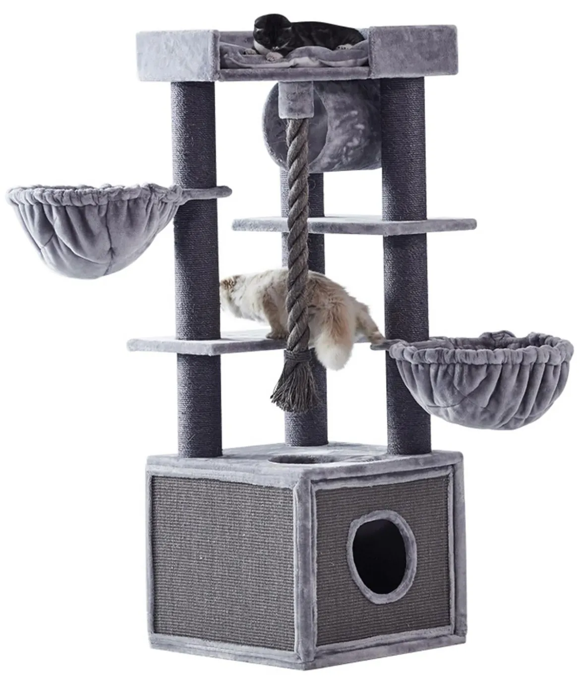 Nobby Kratzbaum Adile, dunkelgrau, ca. B60/H166/T60 cm
